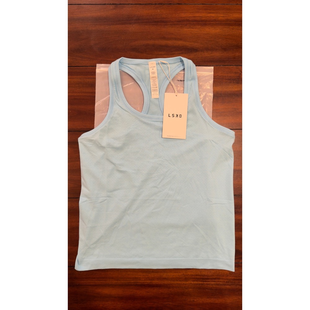 LSKD AeroFLX+ Seamless Tank Baltic Sea Blue Training Top Medium NEW, NWT